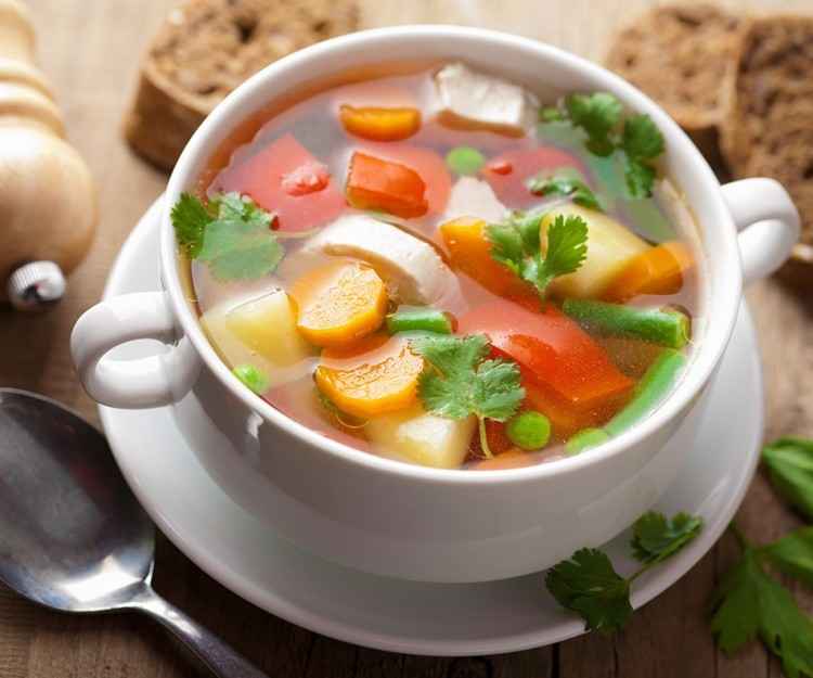 Овощной суп для диеты.