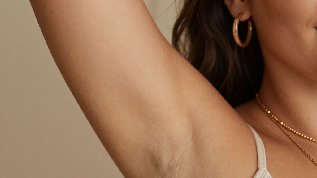 Красивая гладкая кожа женских подмышек