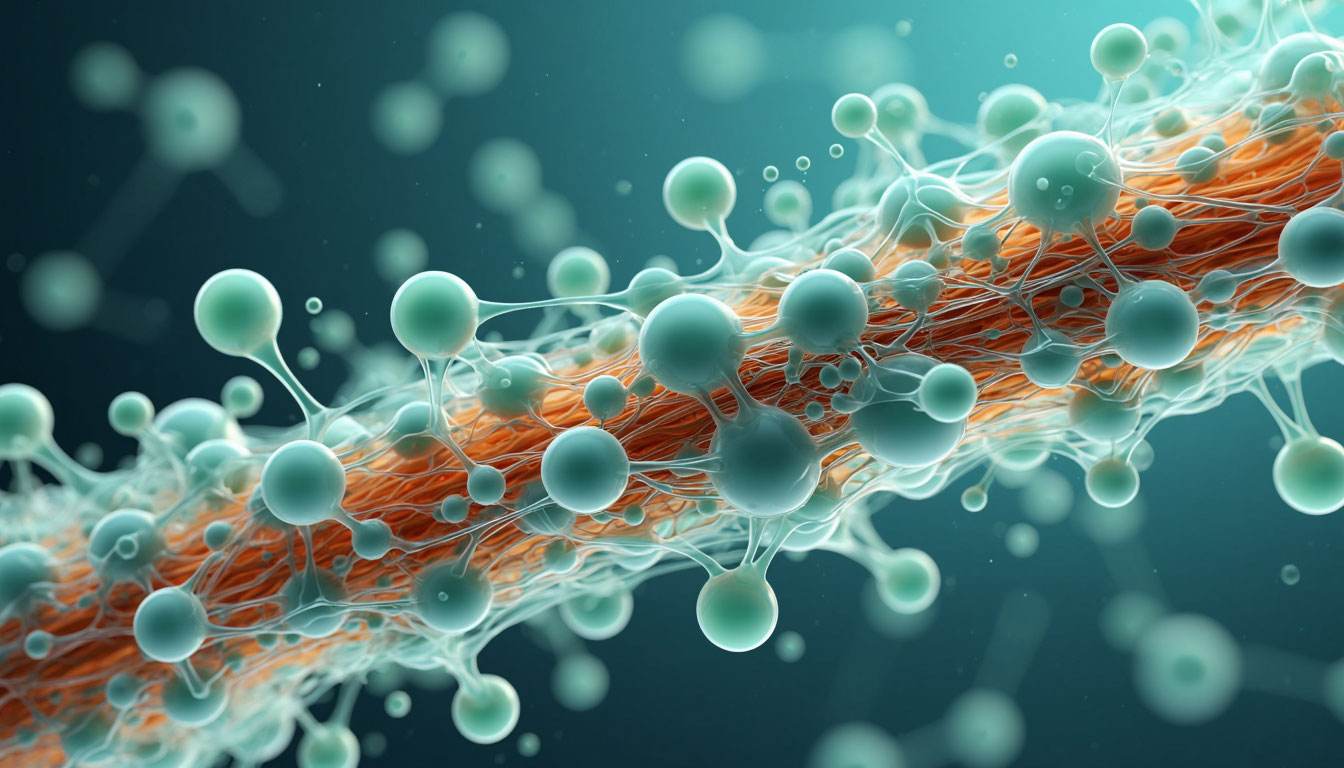 Структура органических волокон и воды в организме