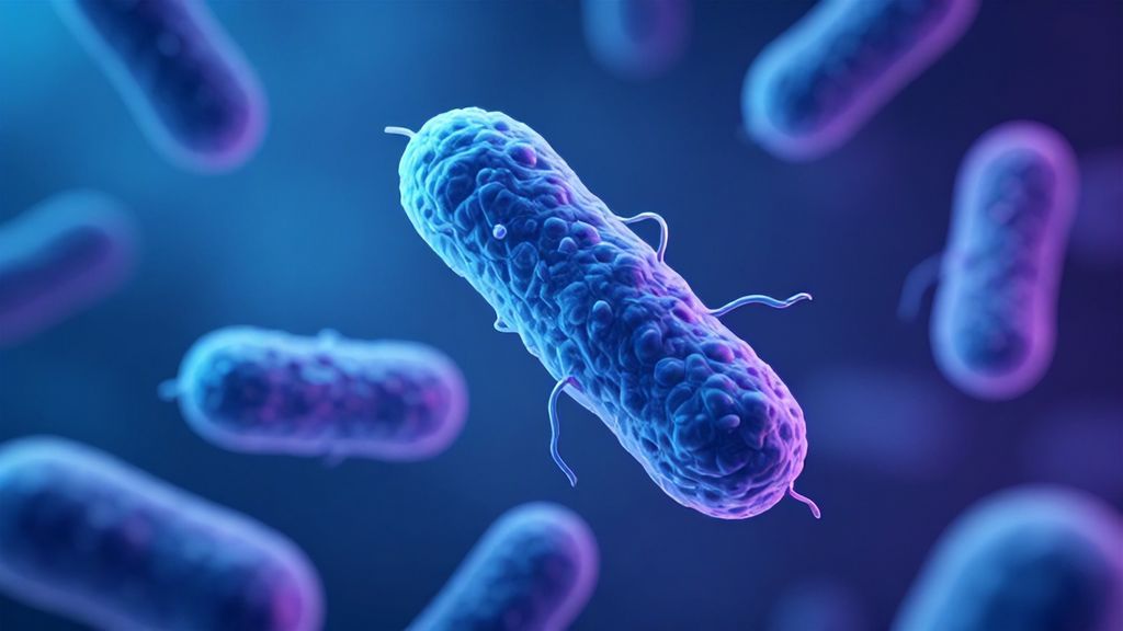 Схематическое изображение бактерий рода Acinetobacter под микроскопом