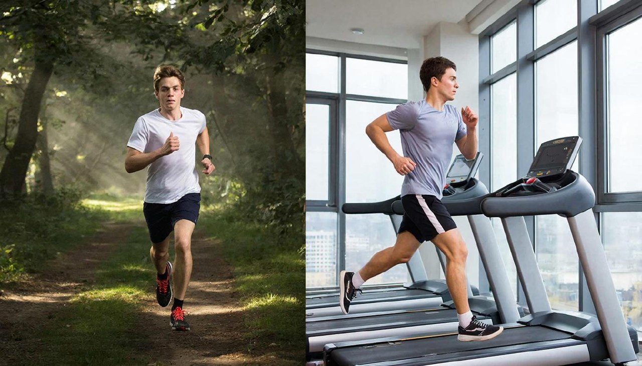 Сравнение бега в лесу на свежем воздухе и на беговой дорожке в зале