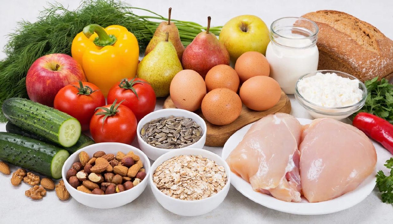 Бюджетный набор продуктов для здорового питания и снижения веса